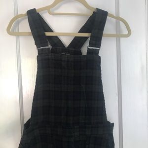 New Look plaid overall dress